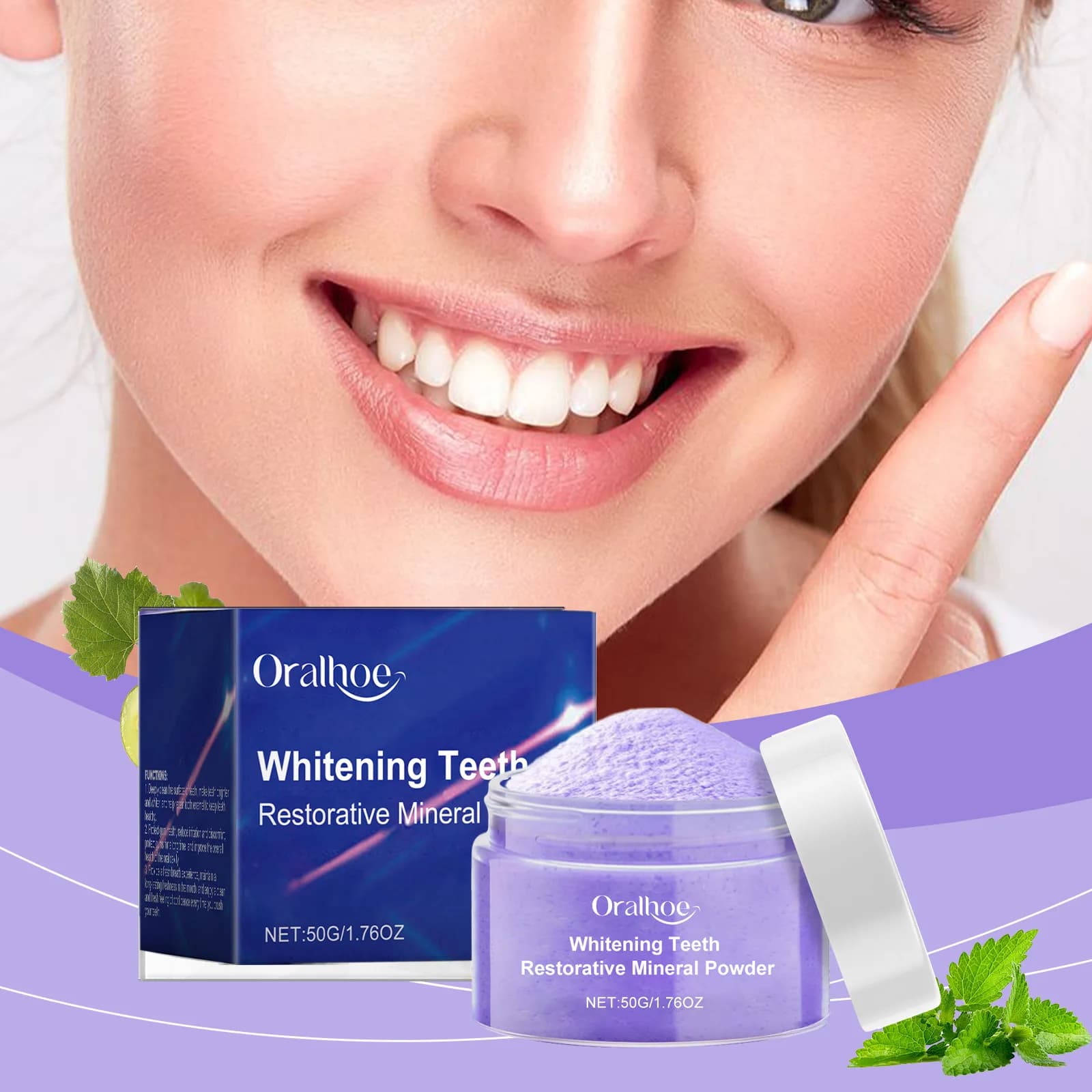 Tooth Restoration Mineral Powder Remove Plate Stains Calculation Oral Hygiene Fresh Food Cleaning Whitening Teeth Care Products