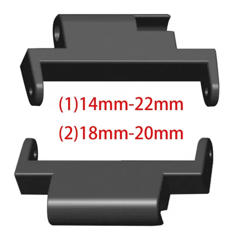 2pcs 18mm To 20mm 14mm To 20mm Quick Release Spring Bars Connectors for Xiaomi Watch WatchBand Belt Plastic Adapters Accessories