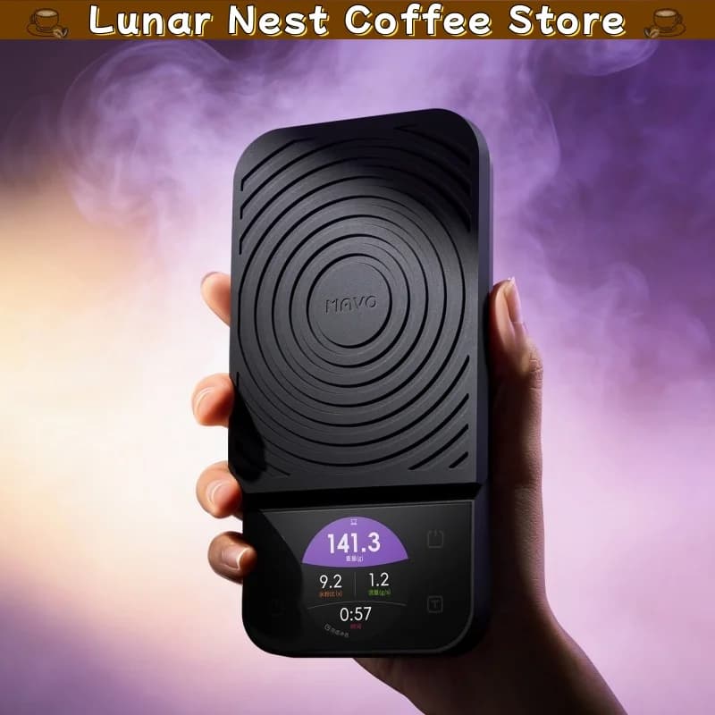Mavo Digital Coffee Scale Timing Weighing Lcd Screen Brewing Curve Waterproof For Pour Over Espresso Coffee Bean Home Barista