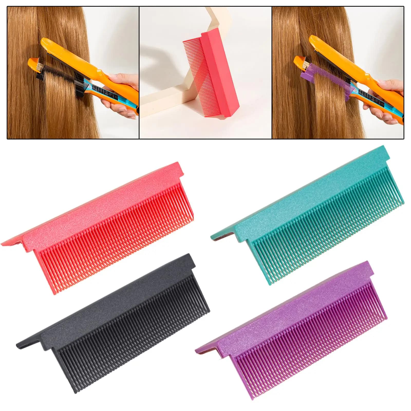 Straightening comb attachment, compact, durable, professional nylon, portable