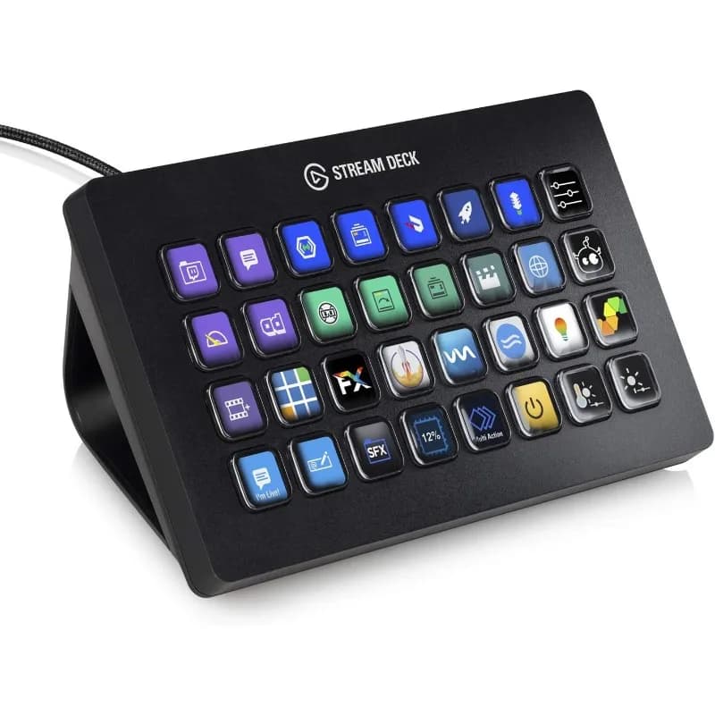 Stream Deck XL – Advanced Studio Controller, 32 tasti macro, azioni di attivazione in applicazioni e software come OBS, Twitch, YouTube