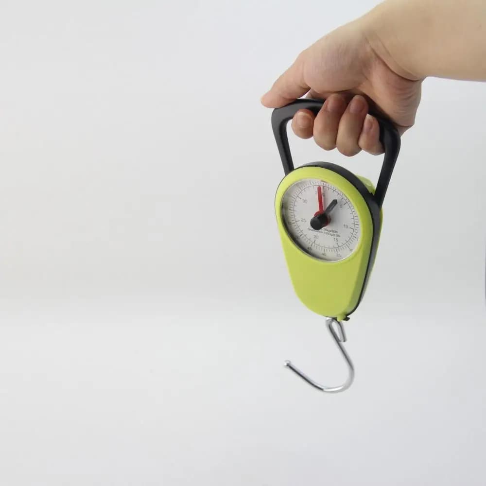 Bilancia Elettronica Portatile per Bagagli con Metro a Nastro, Bilancia di Precisione per Bagagli con Maniglia, Mini Bilancia Manuale Resistente