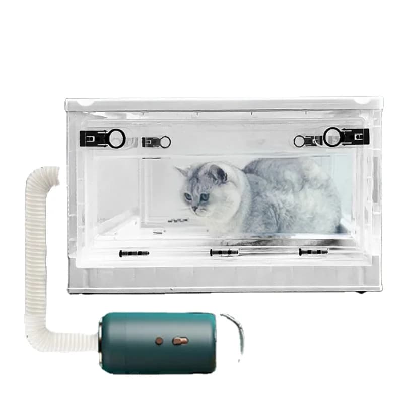 Plastic Foldable Drying Box For Pet Toiletry Bathroom Hairdryer Box For Pets