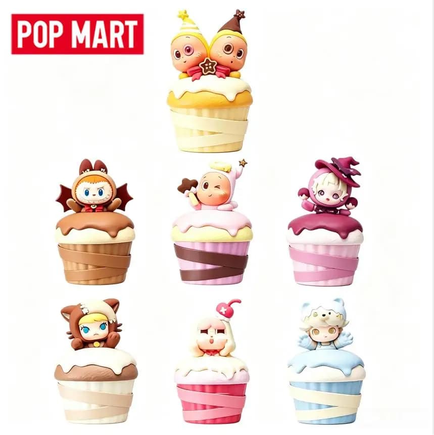 POP MART Spooky Bakehouse Series Projection Nightlight Surprise Mystery Unpack Container Ornament Figurines Home Decor