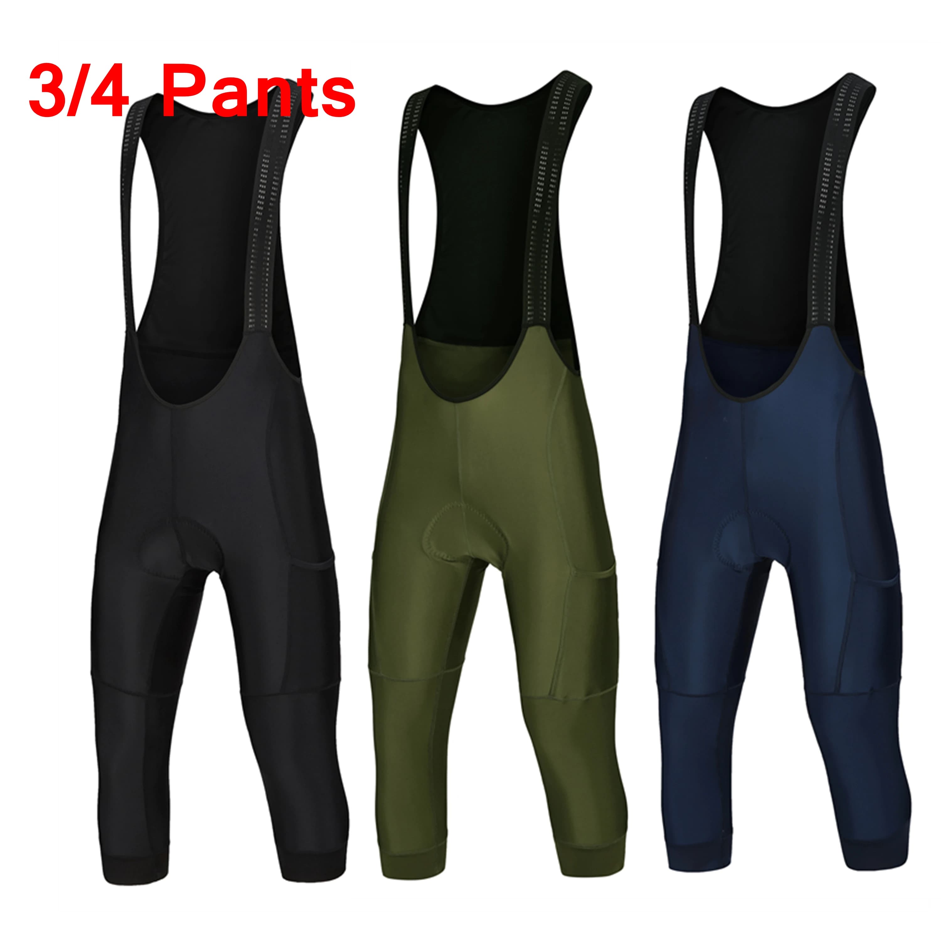 Spexcell Rsantce 2023 men 2 pockets 3/4 shorts with cycling braces summer spring autumn cycling pants Mtb clothing