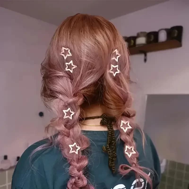 2/4/6/8/10 pezzi argento stella Y2K BB fermagli per capelli per ragazza donna carino metallo stella fermagli per capelli mollette laterali accessori per capelli Headwea