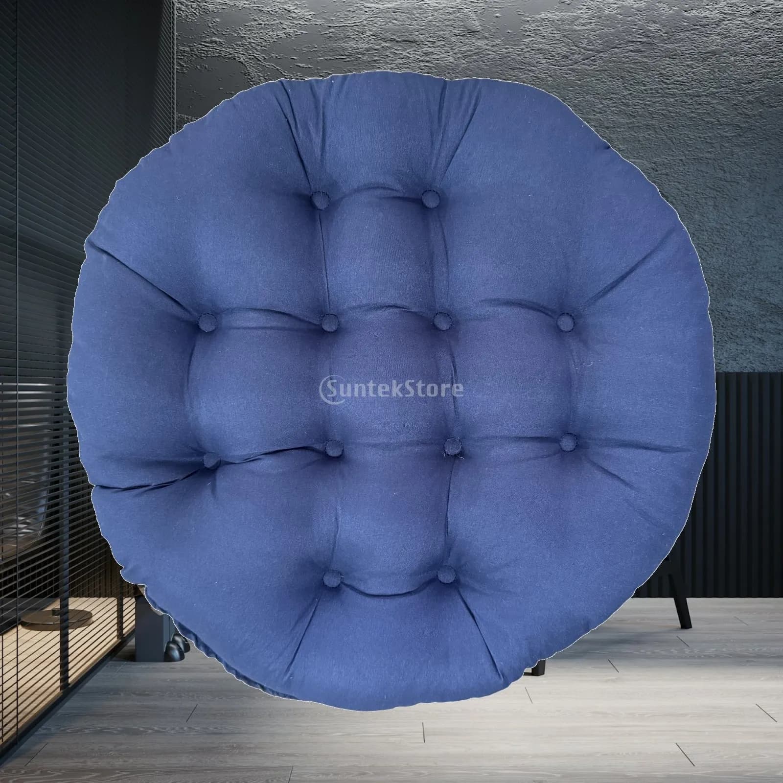 Garden Armchair Cushion Thick Padded Round Mat for Egg Chair Lounger Office Floor Meditation