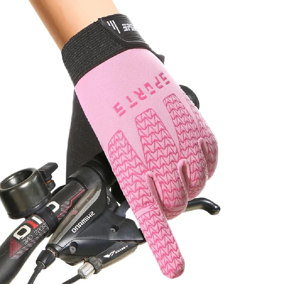 Kids Outdoor Sports Hiking and Cycling Gloves Boys Girls Thin Version Silicone Anti Slip and Wear-resistant Full Finger Gloves