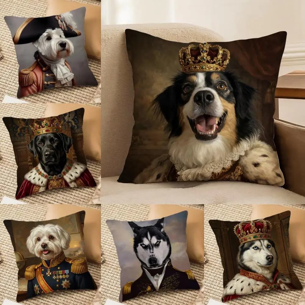 Nordic Fashion Animal Cushion Cover Silky Short Plush Invisible Zipper Dustproof Sofa Pillow Case for Home Decor