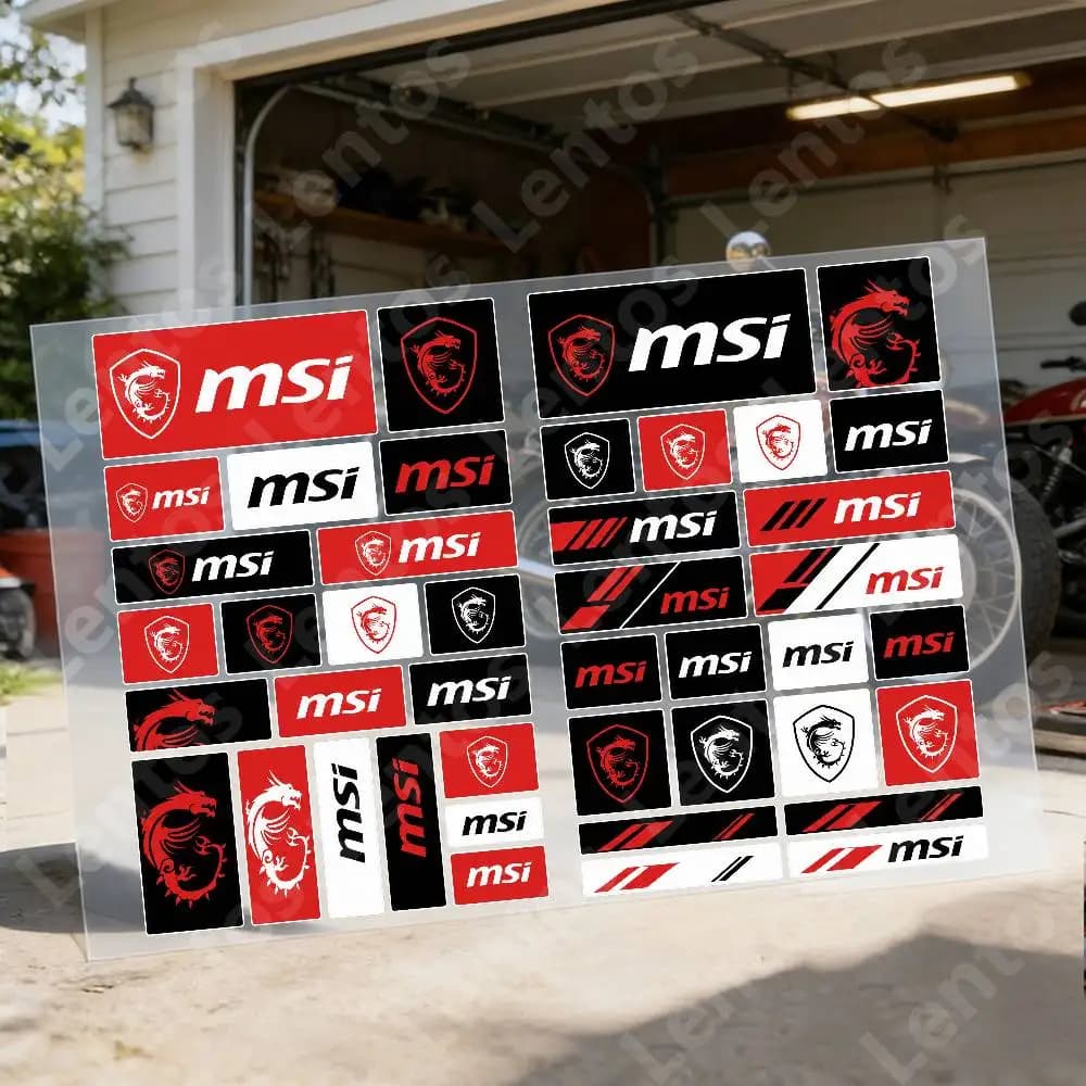 M-M-S-I Reflective Motorcycle Stickers Waterproof Vinyl Decals For Motorbike Helmet Fuel Tank Bike