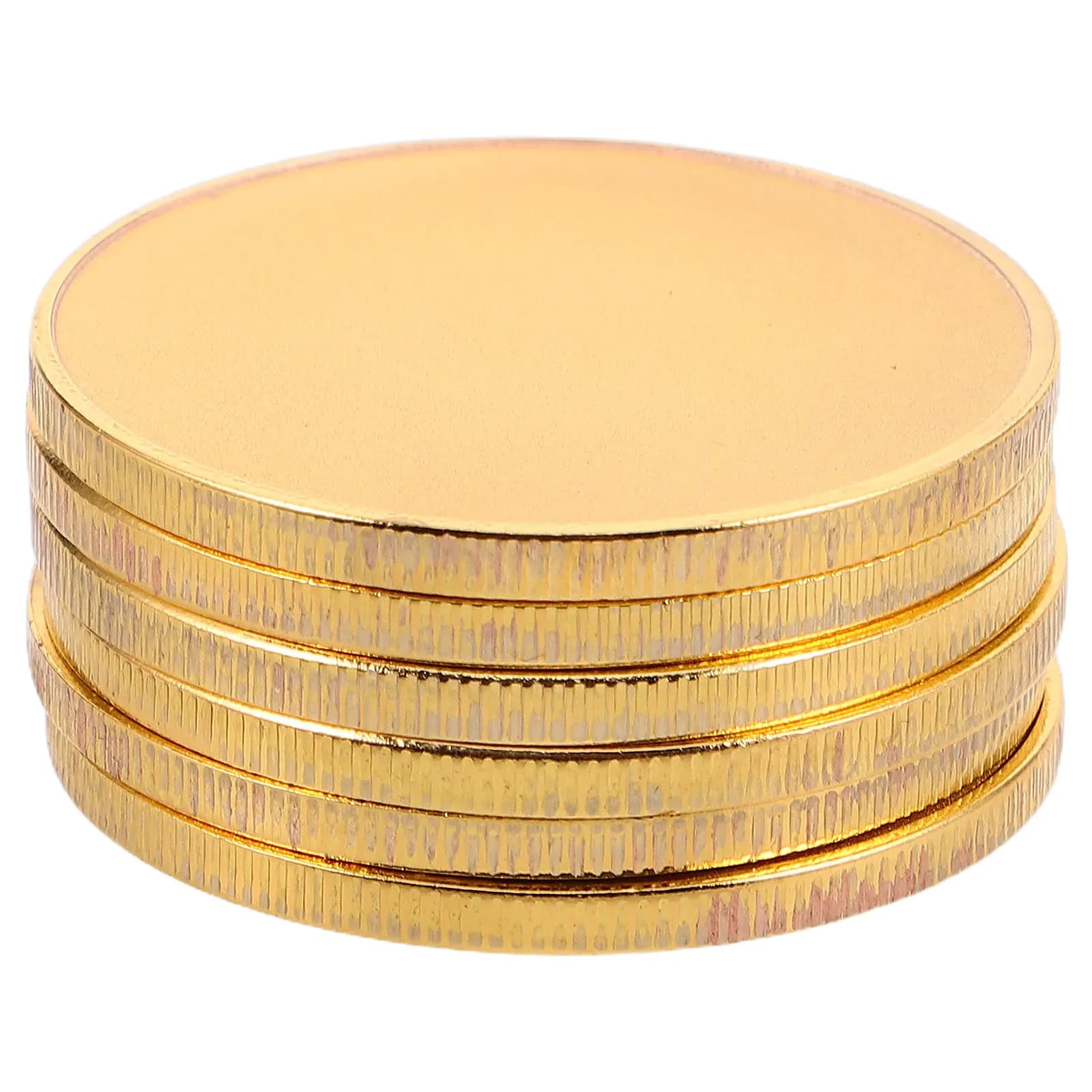 6 Pezzi Monete Grezze in Lega Artigianali con Bordo Filettato per Artigianato Fai-da-te, Incisione Laser, Monete Commemorative e Challenge Coin