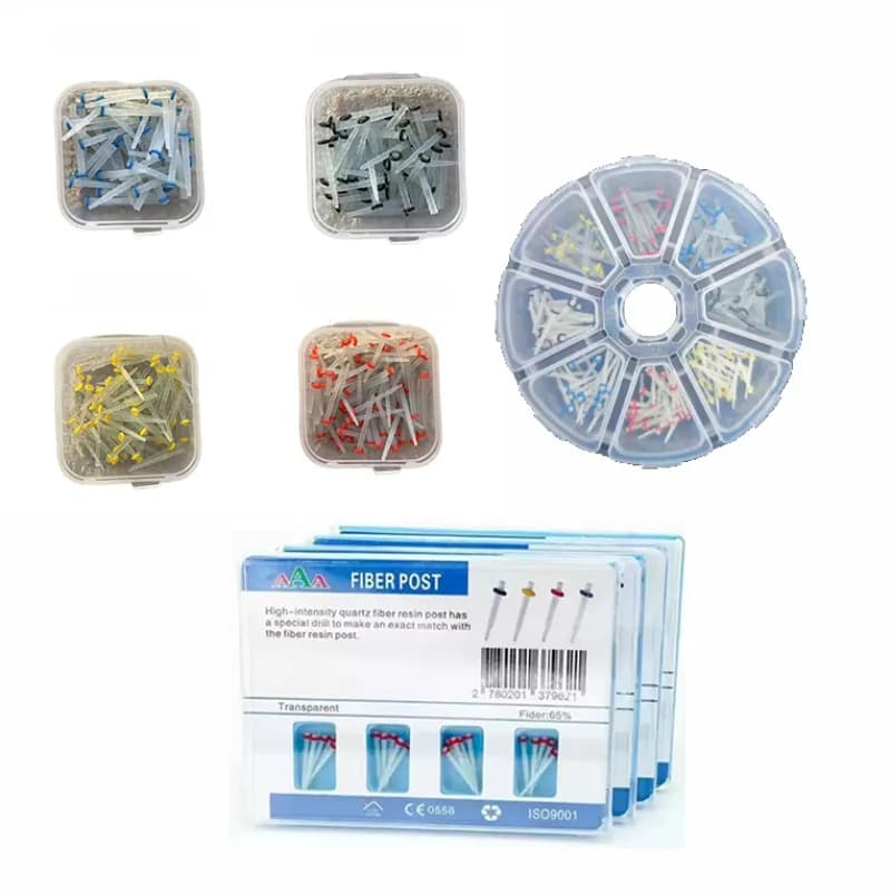 Dental Material Multiple Sets Quartz / Straight Glass Fiber Dental Vineyards Kit / Straight Kit Oral cavity Radicular Canal Repair Tools