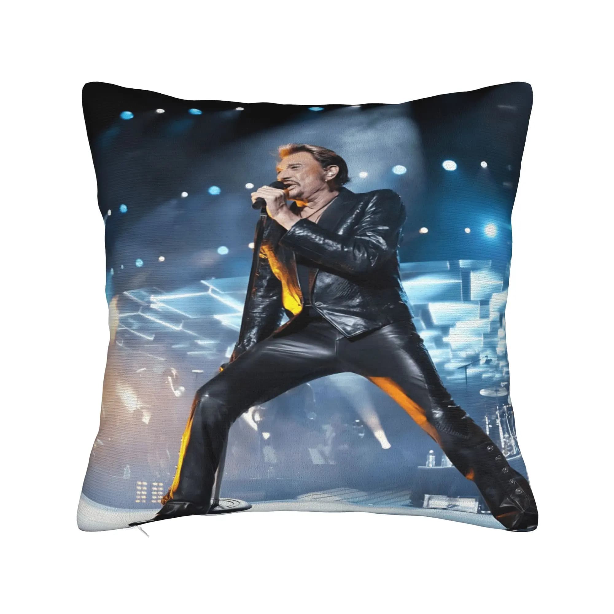 Federe per cuscini Rock Star J-Johnny Hallyday Morden Federa per sedia Divano Decorazioni per la casa Federa per cuscino grafica