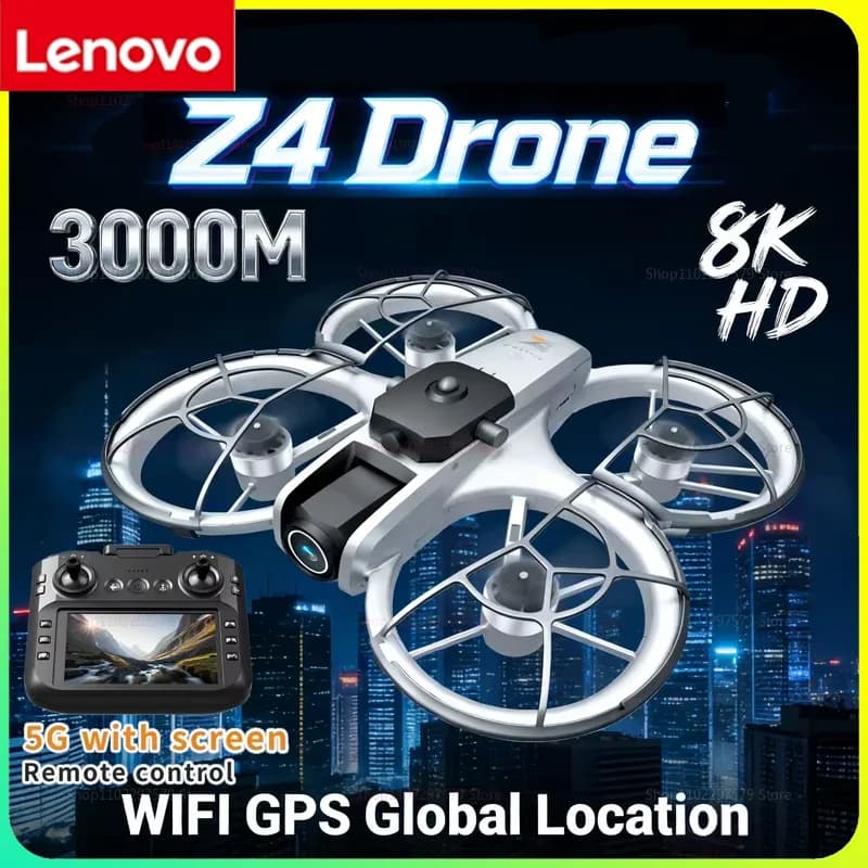 4K Z4 RC Drone Lenovo 5G WIFI Connection Obstacle Avoidance Brushless Drone Altitude Hold Headless Mode Quadcopter