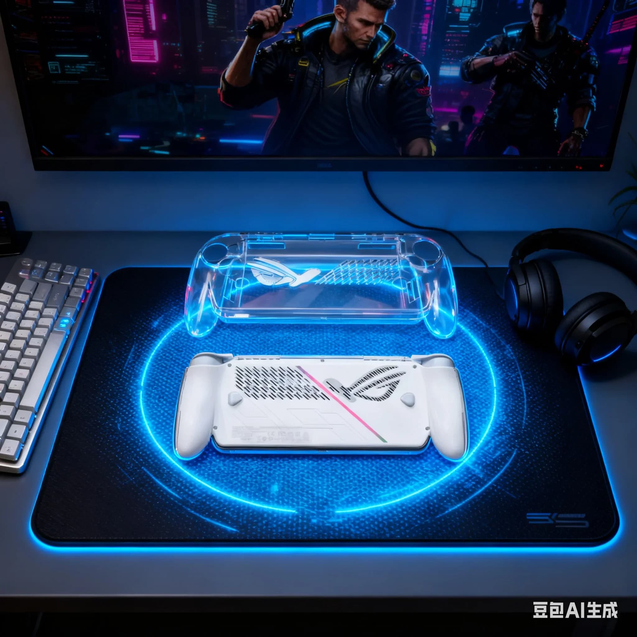 Custodia protettiva per PC per ROG per Xbox-Ally 7 "Hanheld Console di gioco Custodia protettiva antiurto trasparente a copertura totale Gioco Sostituisci gli accessori