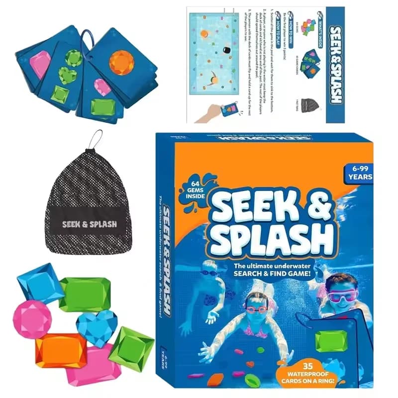 1set Educational Underwater Colorful Gem Pool Diving Dive Gems Pool Toy for Kid Learning Game Outdoor Activities For Summer Pool