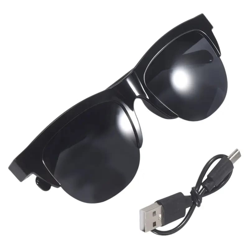 Winter Essential Bluetooth V5.3 Sunglasses Glasses Call Outdoor Sports Headphones HIFI Black Technology Anti-Touch UV