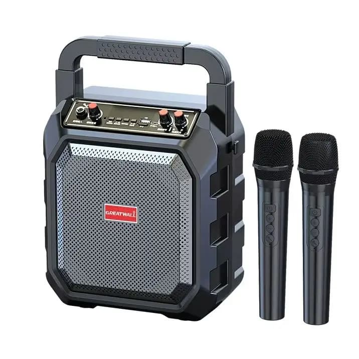 Portable karaoke Bluetooth speaker equipped with microphone, portable and suitable for outdoor and holiday gatherings
