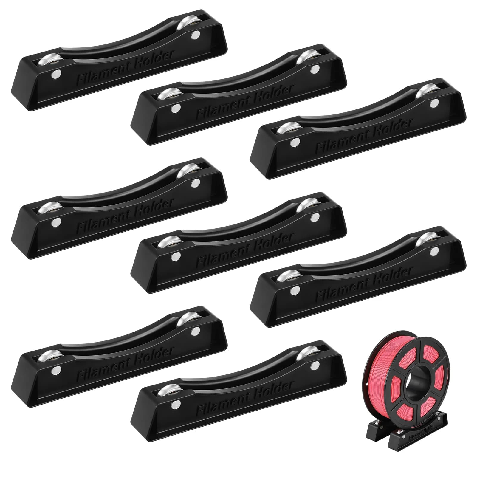 Set di 8 Supporti in Plastica per Bobine di Filamento 3D, Distanziatori Regolabili con Design a Cuscinetti per Stampanti 3D FDM/PLA/ABS/TPU