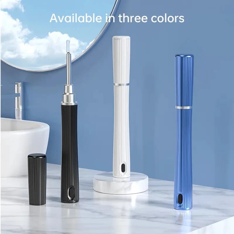 Wireless WiFi Earpick Otoscopio Visual Ear Sticks Cucchiaio per l'orecchio visibile Smart Luminoso Mini fotocamera Rimozione del cerume Bocca visiva Naso