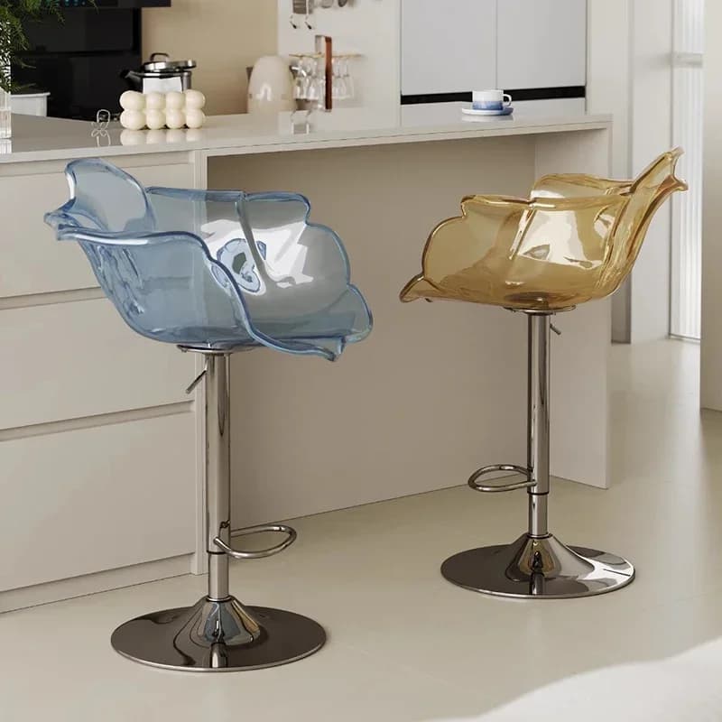 Sgabelli da bar lunghi in plastica Ristorante Camera da letto Schienale Gaming Beach Sedia rilassante Sedia Reception Sillas Para Comedor Mobili per la casa