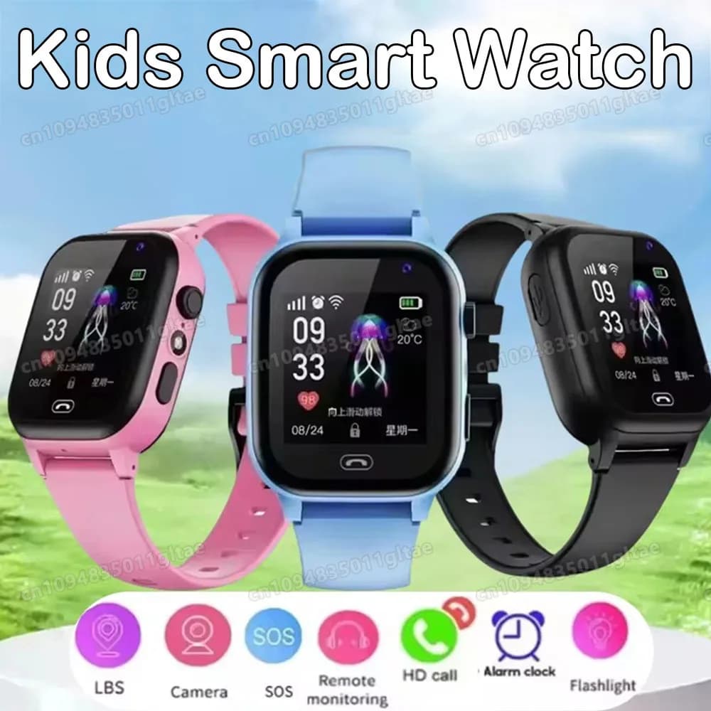 New Smartwatch 2G/5G for Children with GPS, WIFI, Video call, SOS, APP Download, Camera, Monitoring, Localization and Telephone Function