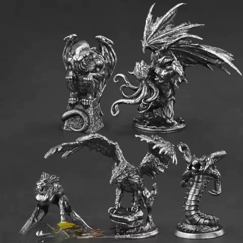 Miniatura in Metallo di Soldato Mostro, Decorazione per Interni Auto, Gioco da Tavolo, Regalo da Collezione per Uomini