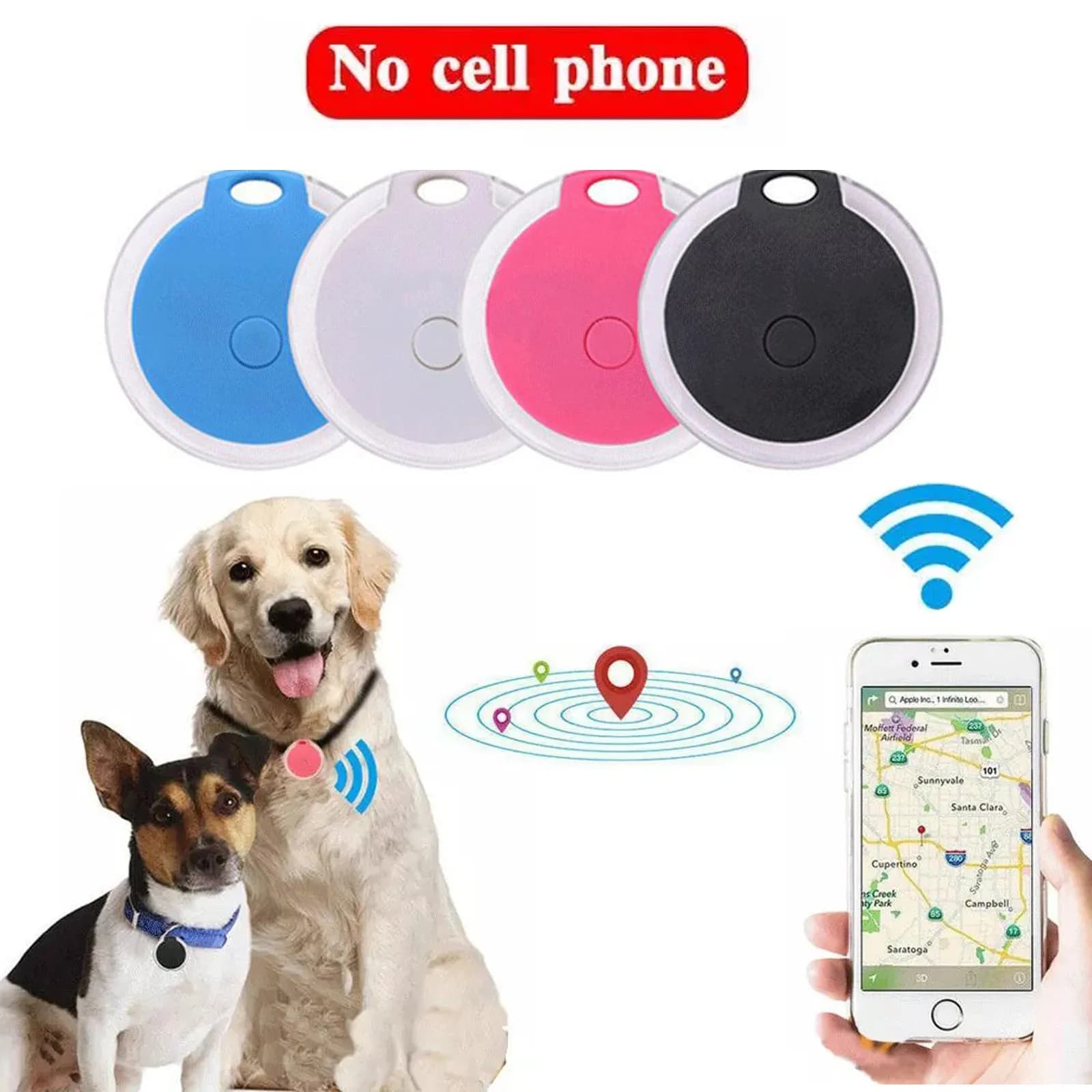 Gps Tracker Mini Tracking dispositivo di prevenzione della perdita di cane gatto dispositivo impermeabile per animali domestici gatto bambini auto portafoglio Finder collare localizzatore Gps