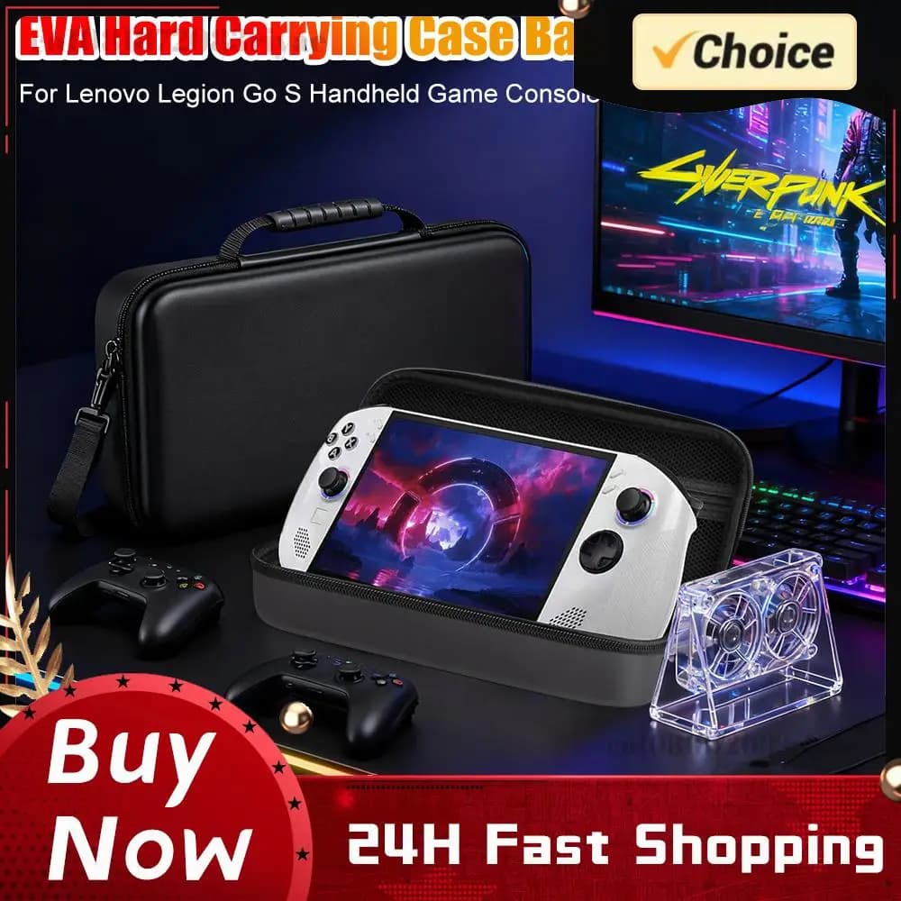 Borsa rigida in EVA per la console di gioco portatile lenovo Legion Go S Borsa da viaggio antiurto Custodia protettiva anti-caduta