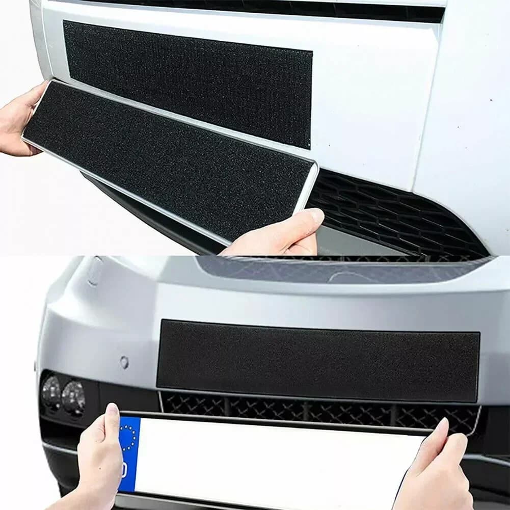 1 set adesivi in velcro porta targa per licenza senza telaio nero resistente alle intemperie porta targa per veicoli/auto/accessori SUV