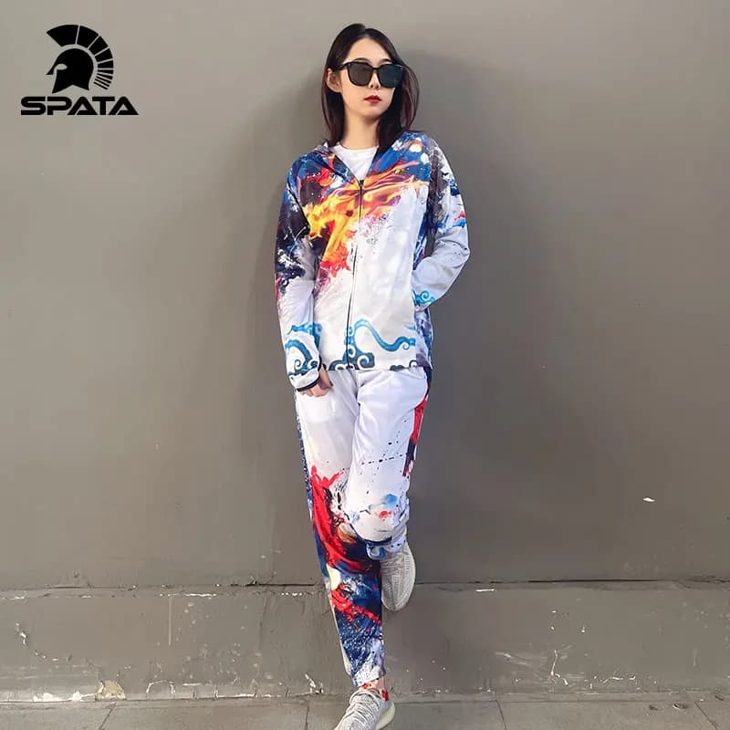 SPATA 2025 New Fishing Shirts Anti-UV Sun Protection Moisture-Wicking Breathable Long Sleeve Quick -Dry Dragon Fishing Clothing