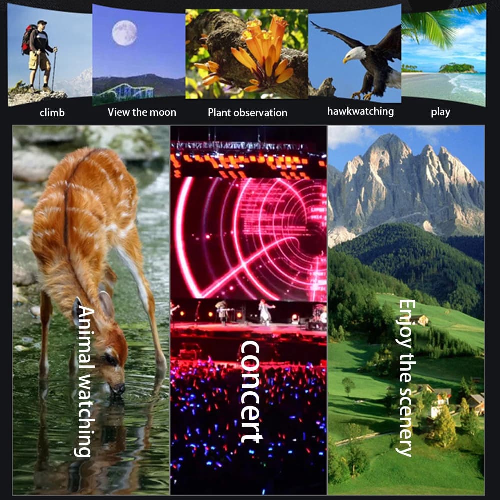 Telescopio Monoculare 2000x25 Portatile, Impermeabile, Antiappannamento, HD per Birdwatching e Viaggi all'Aperto