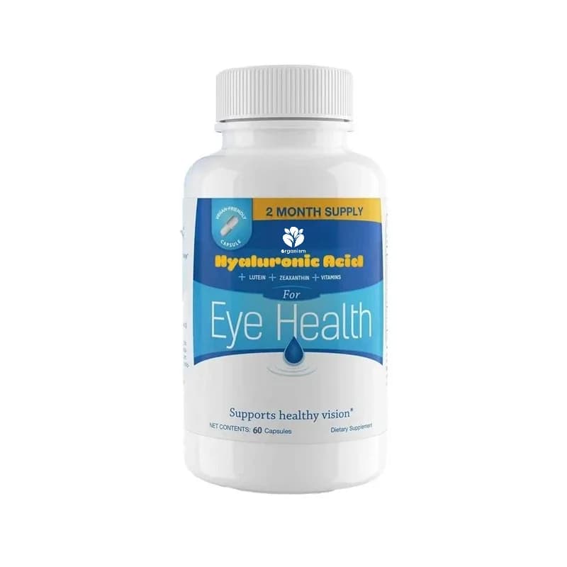 Eye vitamins - containing hyaluronic acid, lutein and zeaxanthin supplements for transparent eyes, supporting eye care