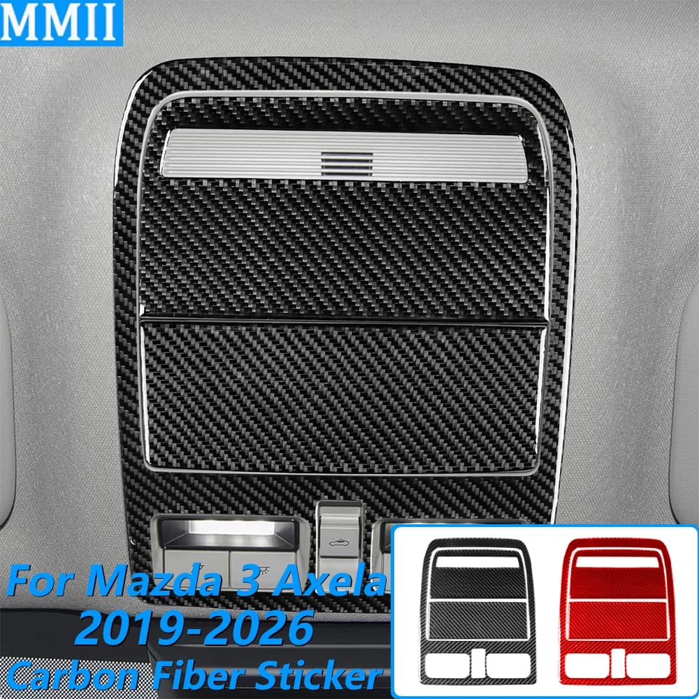 Per Mazda 3 Axela 2019-2026, Copertura Decorativa in Fibra di Carbonio per Pannello Luce di Lettura Anteriore, Accessori Auto, Adesivo Decorativo