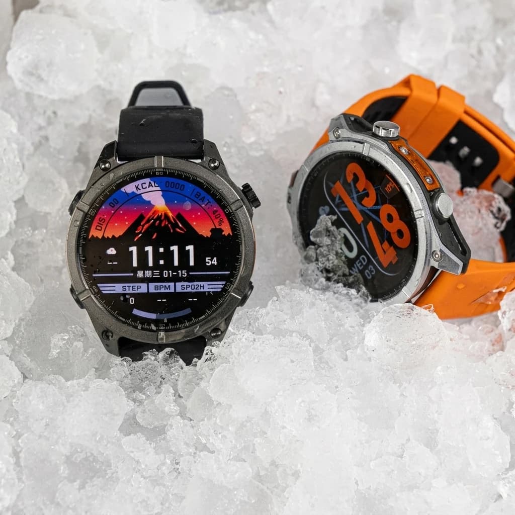 Smartwatch Sporty HD300 for Exterior with NFC, AMOLED Display, Health Monitoring, Bluetooth Calls, for Travel & Diving, Passes & Counters