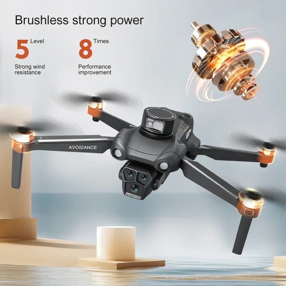 U193 MAX 4K Videocamera Professionale HD Doppia con Schermo 5G WIFI 360 ° Droni Quadricotteri Brushless con GPS e Sistema di Evitamento Ostacoli