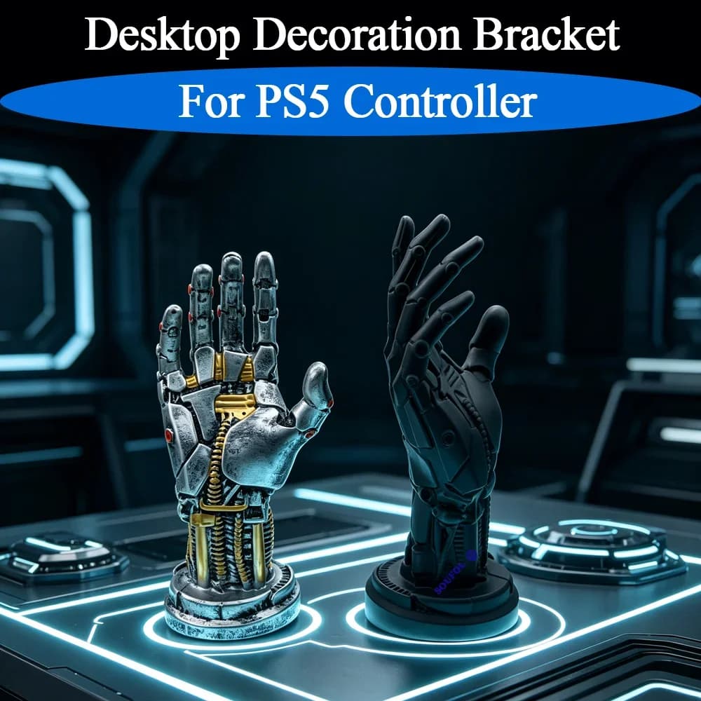 1PCS Stylish Versatile Cyberpunk Robot Stand For PS5 Creative Desktop Decoration Bracket For PS4/PS5/Xboxs Series Game Accessory