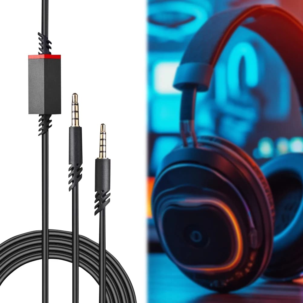 Cavo Audio Inline con Funzione Mute per Cuffie Gaming Astro A10/A30/A40/A40TR/A50, Cavo Audio per Console/Controller