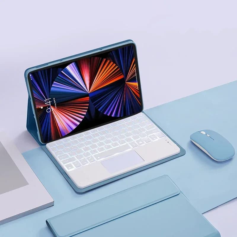 Custodia con tastiera touch retroilluminata per Huawei Honor Pad X9a Custodia da 11,5 pollici 2025 Tablet Tastiera Fashion Stand Cover Funda
