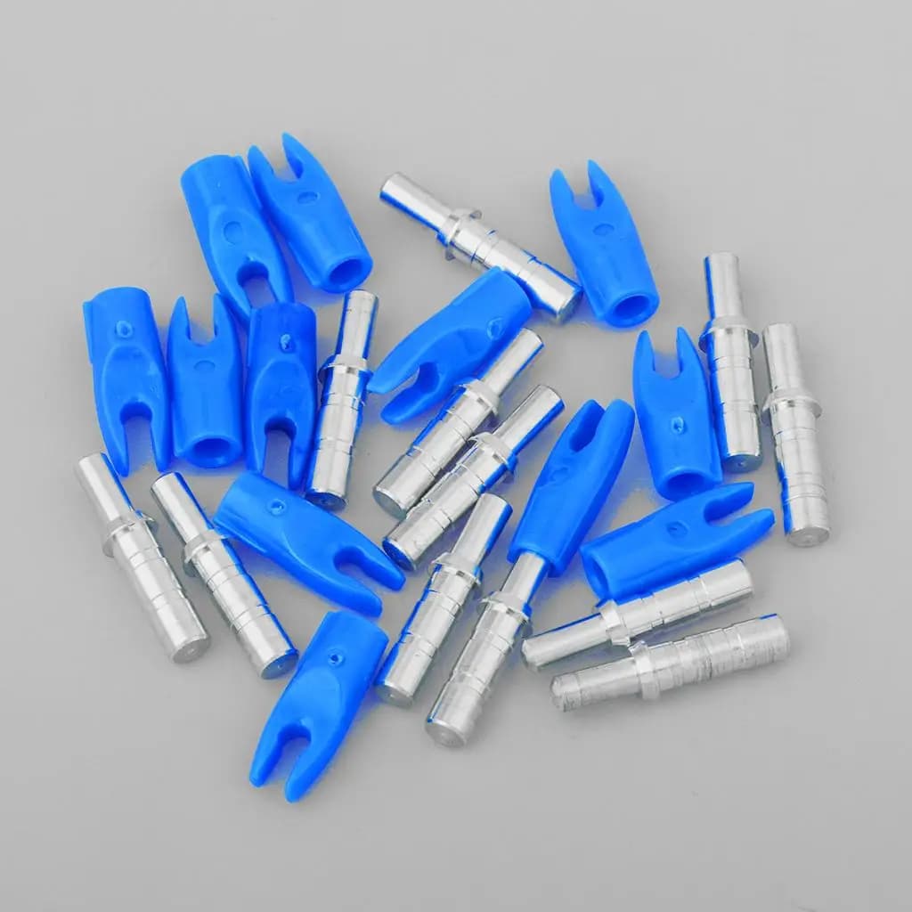 Archery Nocks Plastic Insert Needle Pin Tail End for Arrows 4.2mm Shaft Target Shooting Archery Accessory for Hunting Crossbow