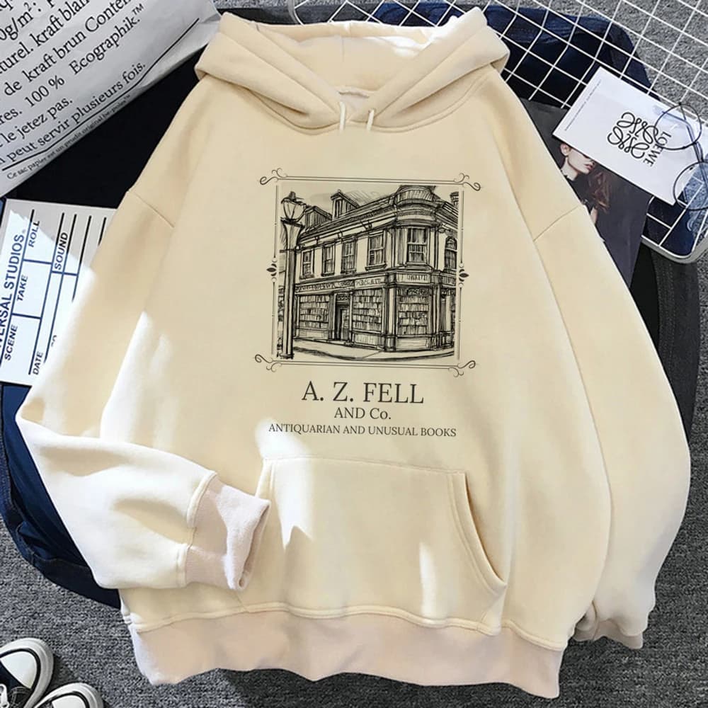Good Omens hoodies women 2023 japanese gothic vintage Hood sweater female gothic Pullover