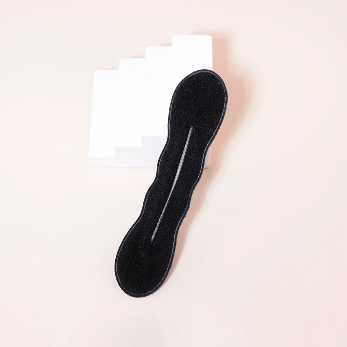 1pc sponge plastic ring curling iron, soft and non damaging to hair, curling hair styling tool, special for real hair wigs