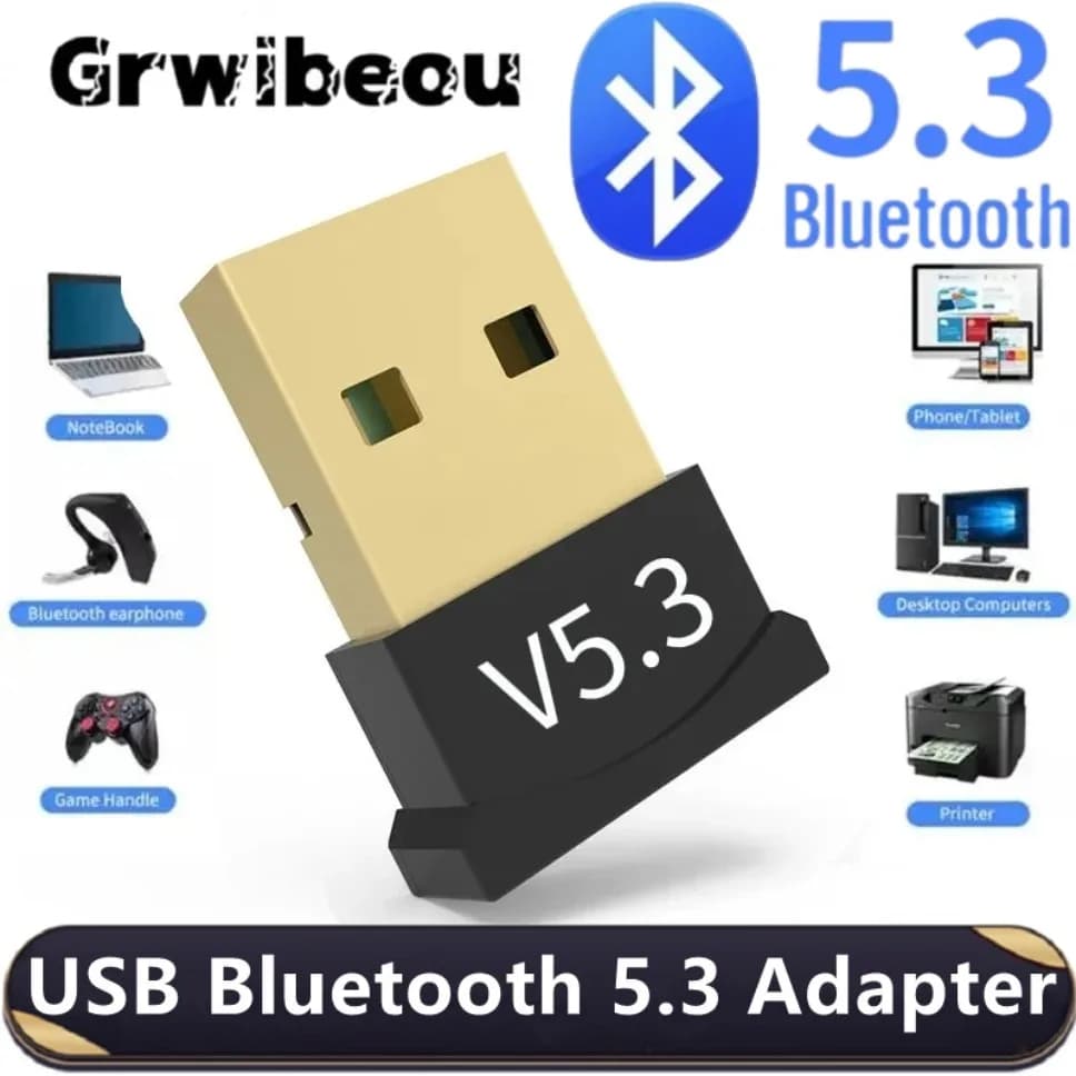 Bluetooth 5.3 Bluetooth 5.1 Wireless Dongle Adapter for Laptop Wireless Speaker Wireless Receiver USB Transmitter