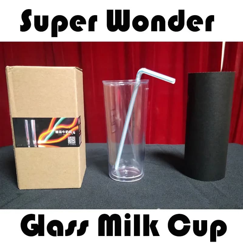 Super Wonder Glass Milk Cup Stage Street Close Up Espedienti Magie Illusion Trucchi magici Puntelli magici Giocattolo per bambini Giocattoli classici
