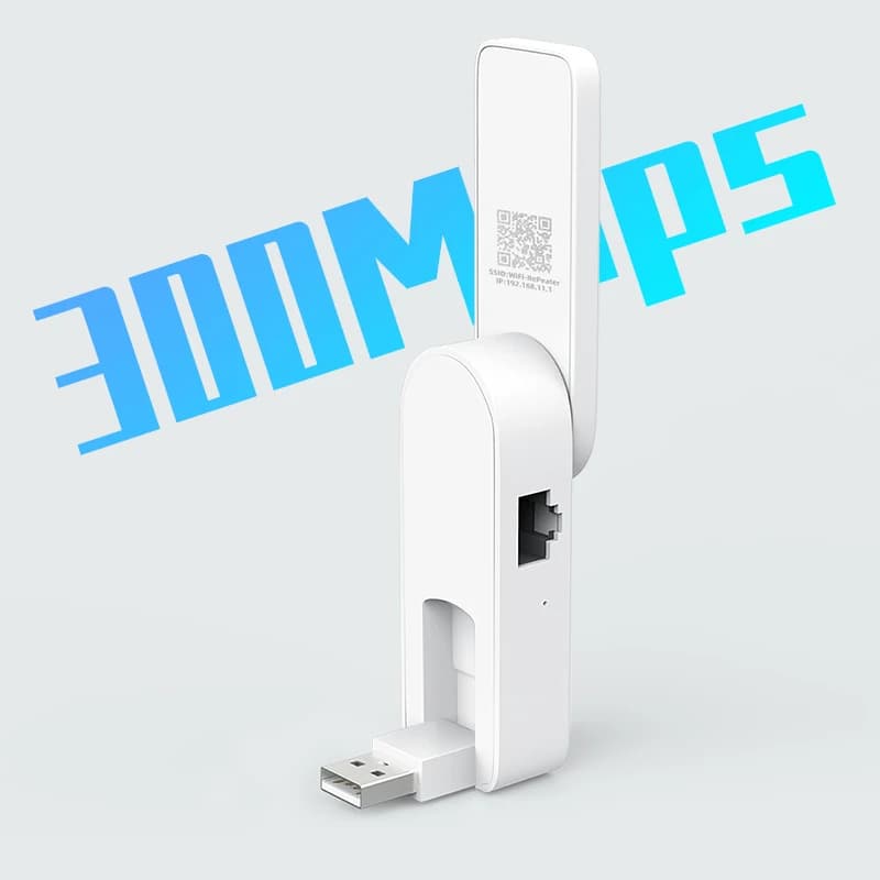 Ripetitore WIFI wireless Gamma WiFi NFC Estensore USB Amplificatore di segnale Wi-Fi 300Mbps Scheda di rete RJ45 per telefono tablet Home Office