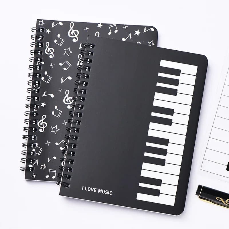 Quaderno musicale bobina taccuino B6 cancelleria quaderni pianificatori di tastiera regalo Piano chiave quaderno diario scrittura ufficio