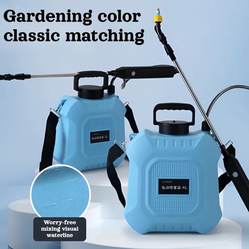 5L/8L USB Ricaricabile Annaffiatoio Elettrico Portatile Prato e Giardino Irrigazione Disinfezione Spruzzatore Strumenti Agricolari Orticolari