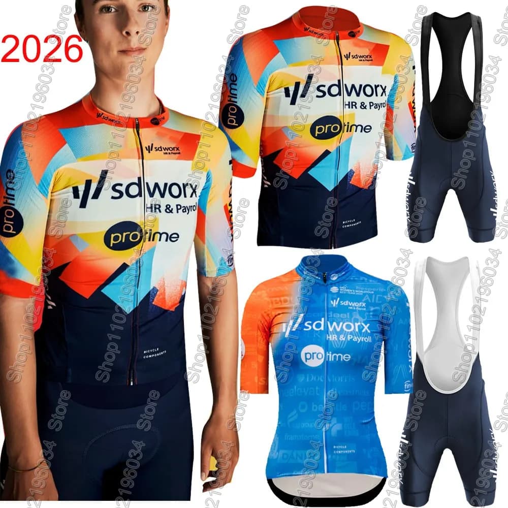Complete Cycling Women's Team SD Worx 2026: Knife and Salopette Bike Racing/NL, Kit Clothing Cycling MTB