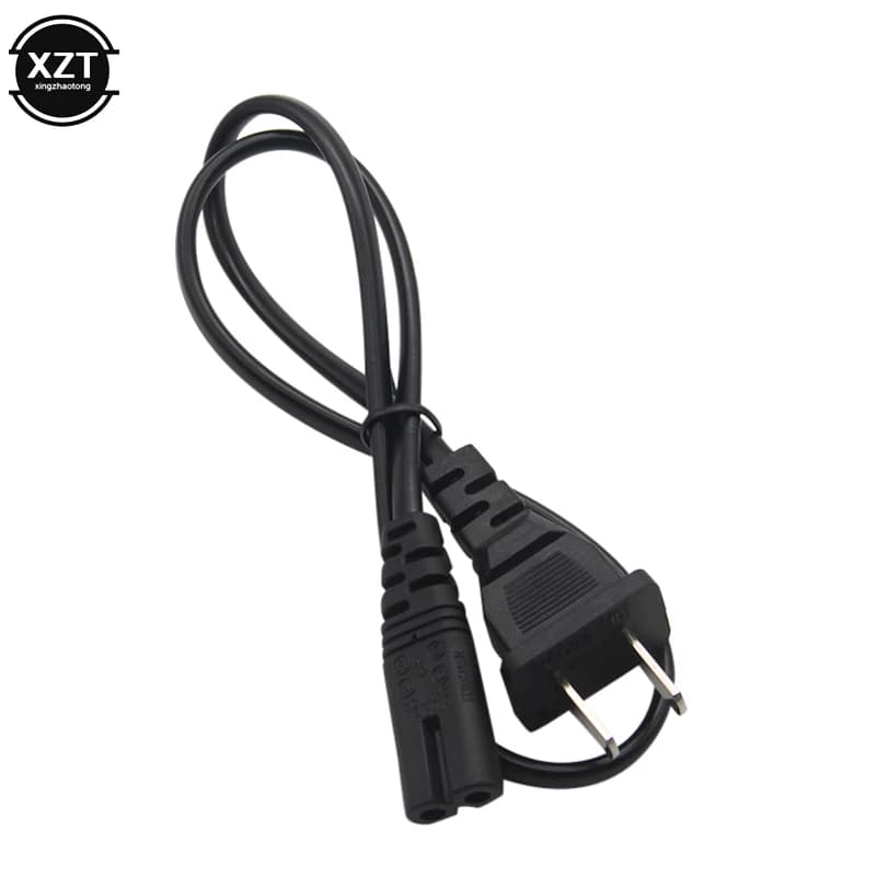 0.6M 2Pin Prong US EU a C7 C8 cavo di prolunga LED Light cavo di alimentazione americano europeo per PS4 Sony DJI cavo di alimentazione per fotocamera portatile