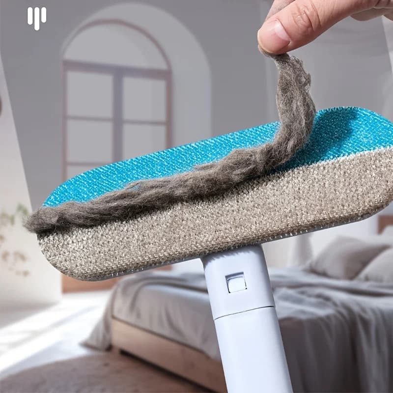 2Pcs Pet Hair Remover Brush, Multi-Functional Cat and Dog Hair Cleaner, for Carpets Sofas and Beds, Cat Grooming Lint Roller